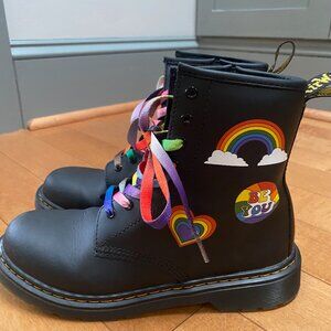 Dr. Martens 1460 Retro Rainbow Combat Boot Kids US 5, EU 37